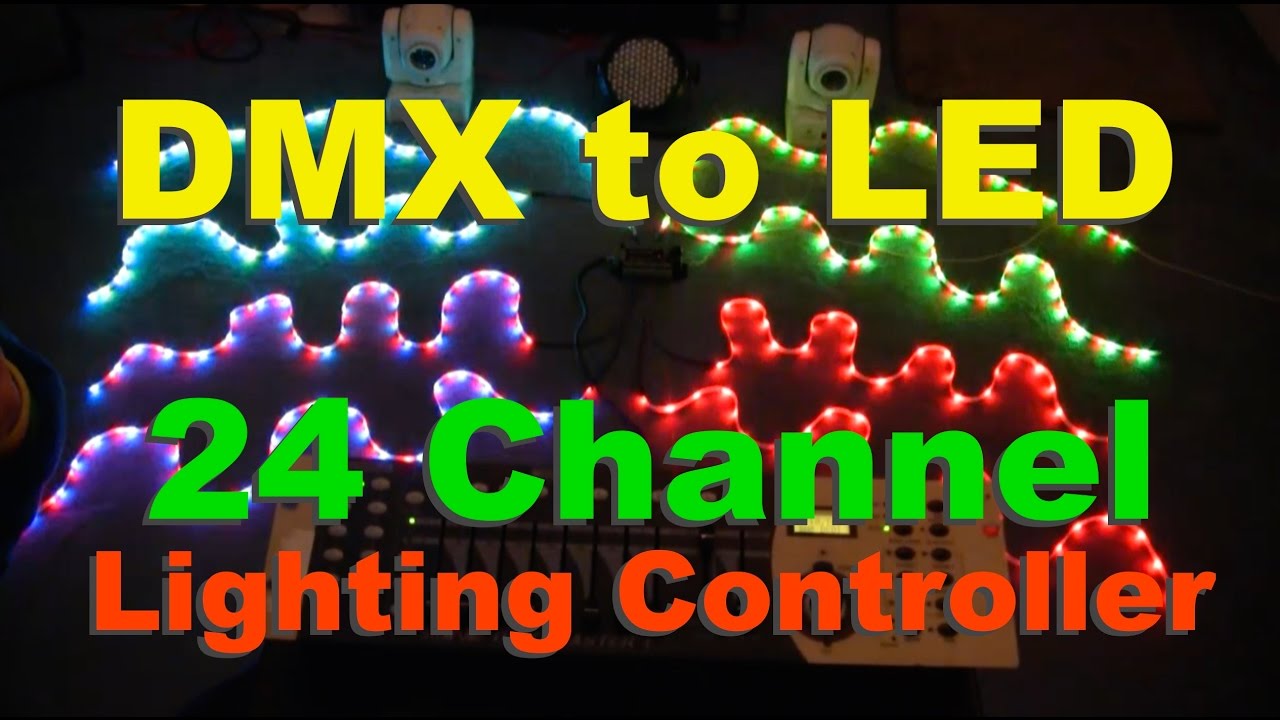 Светодиодный контроллер DMX 512 на 24 канала для ваших светодиодных лент