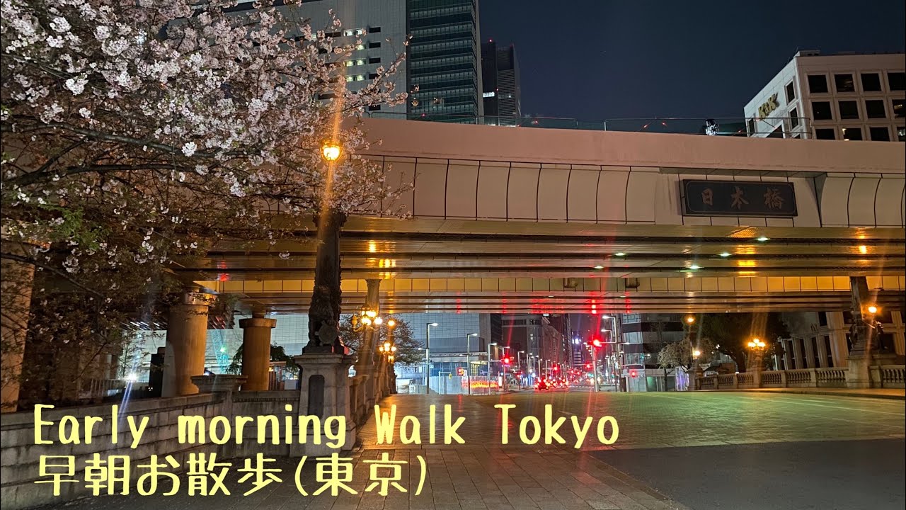 Early morning walk (Tokyo). 早朝お散歩 (東京)。