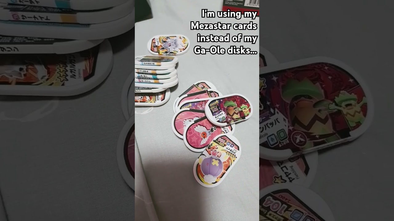 Since Pok&eacute;mon Ga-Ole is shutting down, I'm using Mezastar cards for now... #pok&eacute;mongaol&eacute; #shorts