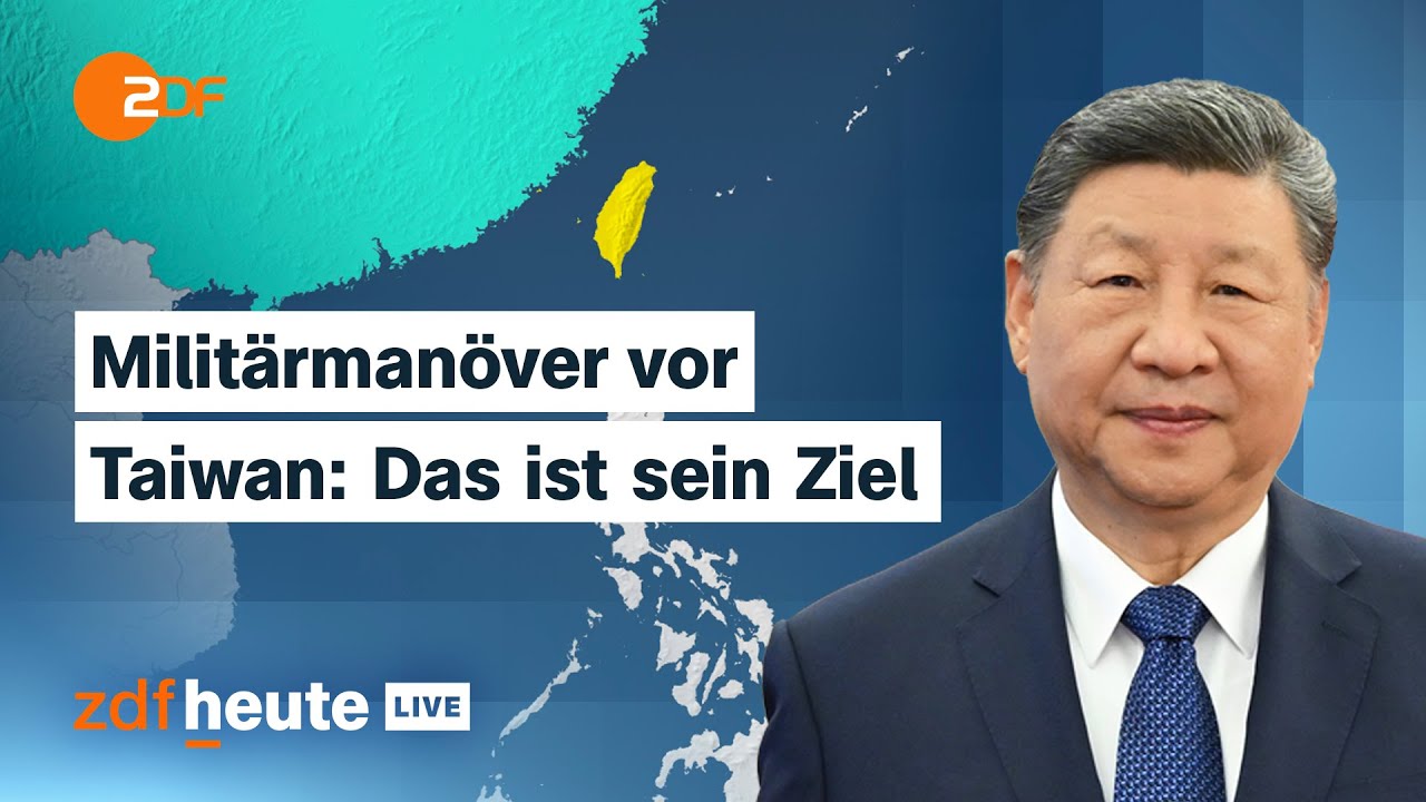 Militärübung: Was China von Taiwan will und welche Rolle Japan und die USA spielen | ZDFheute live