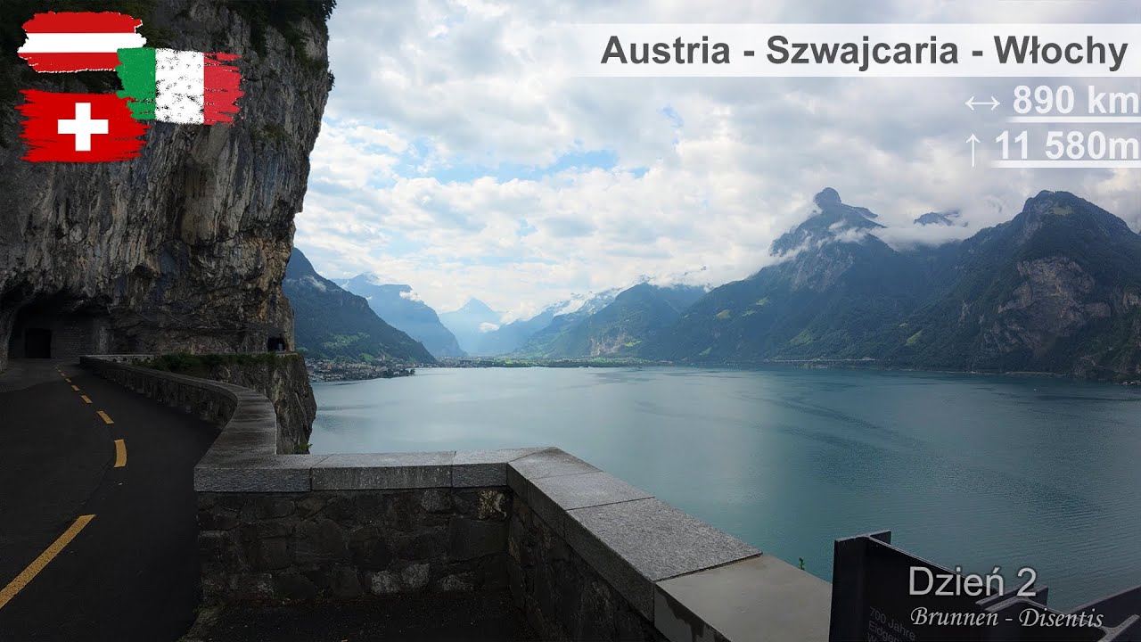 Solo Bikepacking przez Austrię - Szwajcarię - Włochy | Dzień 2: Brunnen - Disentis