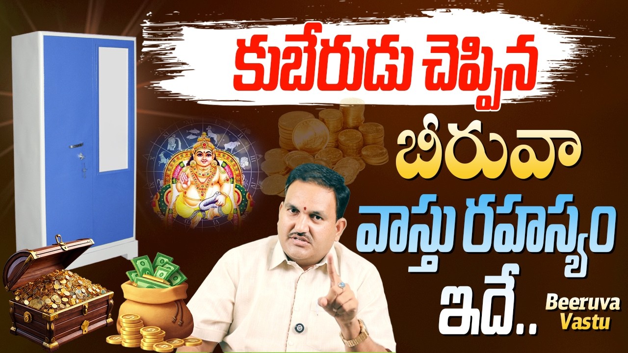 బీరువా వాస్తు రహస్యం | Beeruva Vatu | Vastu for wealth | Money Vastu | biruva vastu | almarah vastu