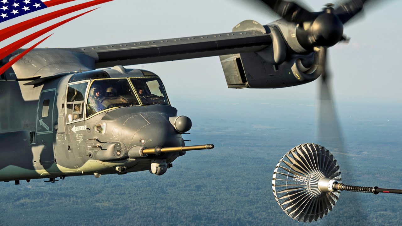Special Operations Squadron's CV-22 Osprey Day & Night Air Refuel - CV-22オスプレイ(空軍型･特殊作戦用)の日中&夜間空中給油