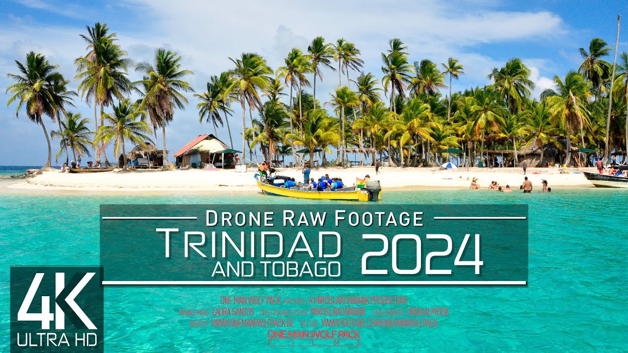 【4K】🇹🇹 Drone RAW Footage 🔥 This is TRINIDAD AND TOBAGO 2024🔥Port of Spain & More🔥UltraHD Stock Video