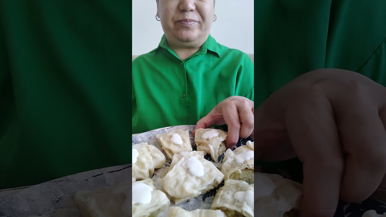 MUKBANG Eating HANUM (Özbek Hunon )
