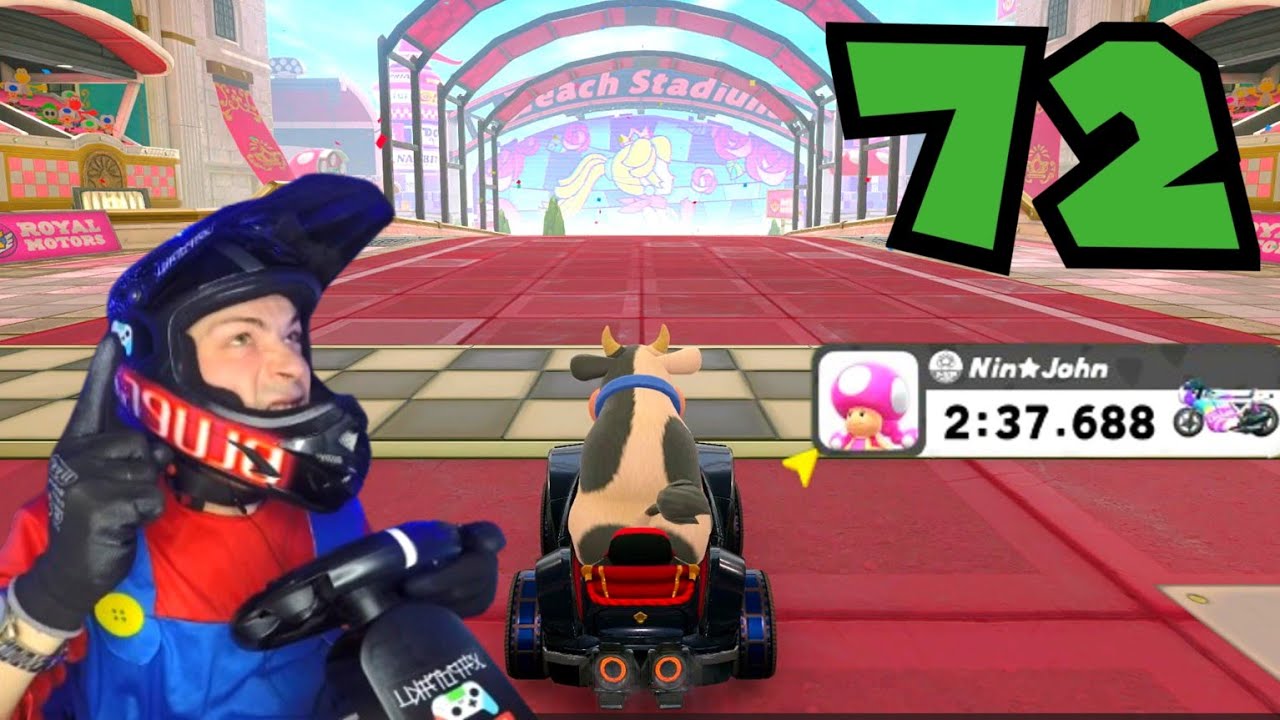 🏰‼️SACO MI PRIME EN EL ESTADIO PEACH‼️🏰MARIO KART WORLD. GAMEPLAY EPISODIO #72