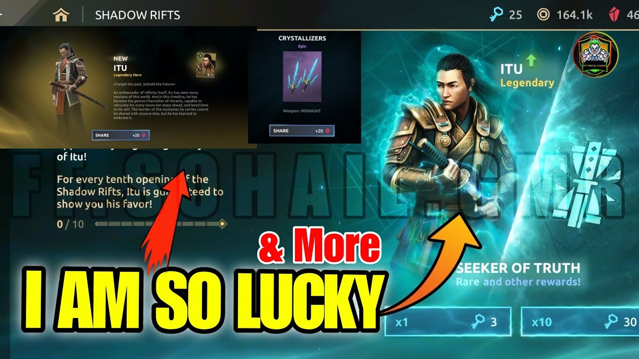 ITU rift Event - i am so lucky 🤩 | shadow fight 4 arena