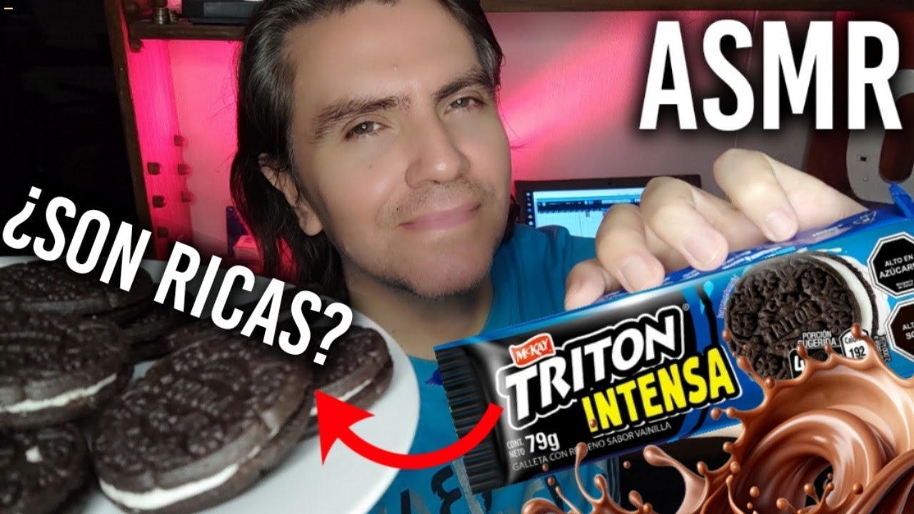 ASMR Probando Las Galletas Más Intensas Del Mundo 🌎 ¿Son ricas? Tritón Intensa #asmr #asmrvideo