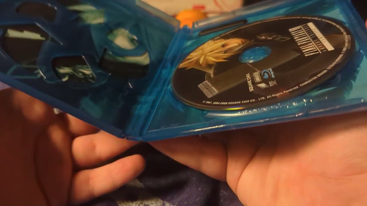 Final fantasy 7 Advent children complete (blu ray) unboxing 