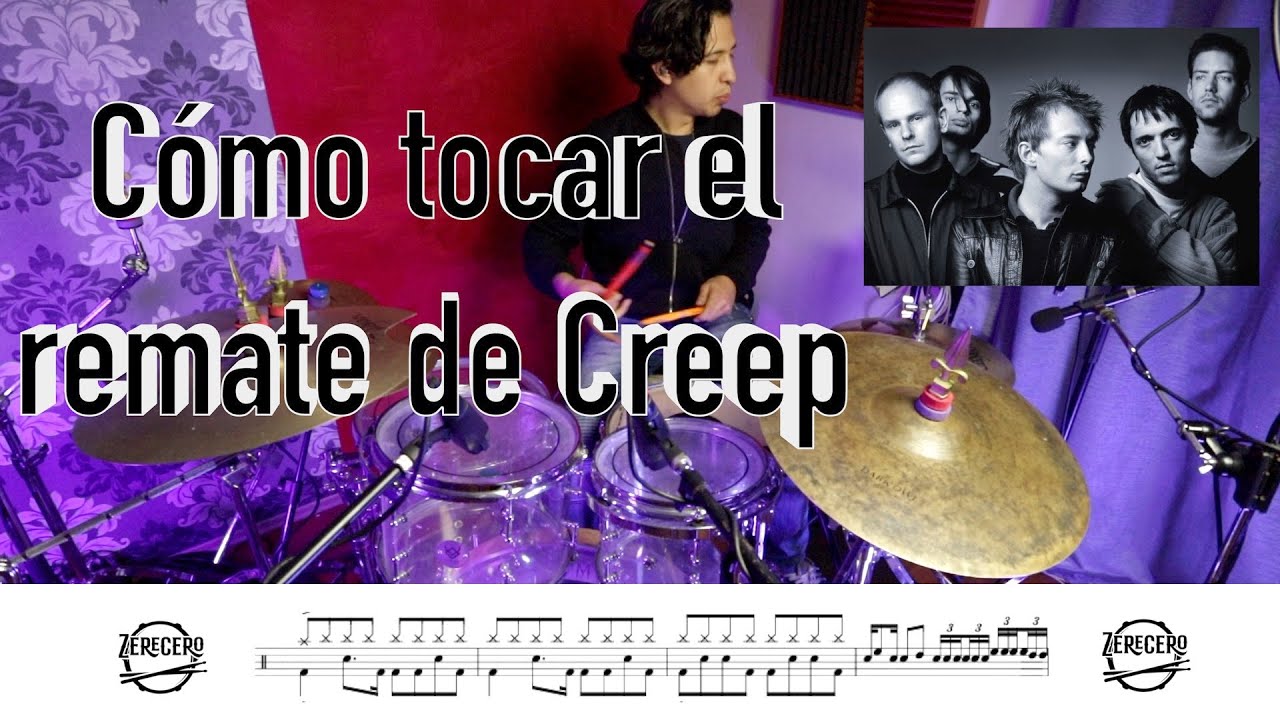 Cómo tocar Creep de Radiohead en Batería | | Tutorial Hugo Zerecero