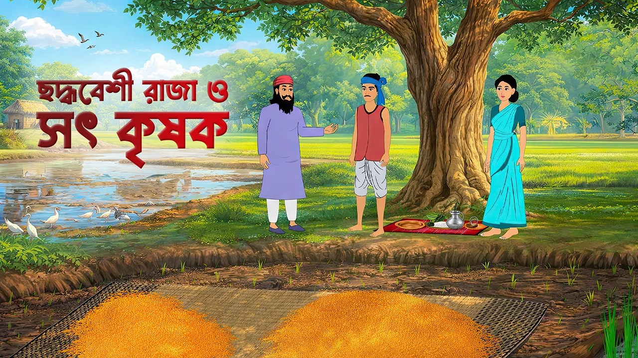 ছদ্মবেশী রাজা ও সৎ কৃষক | Rupkothar Golpo | Bengali Moral Stories Cartoon | Dhadha Point