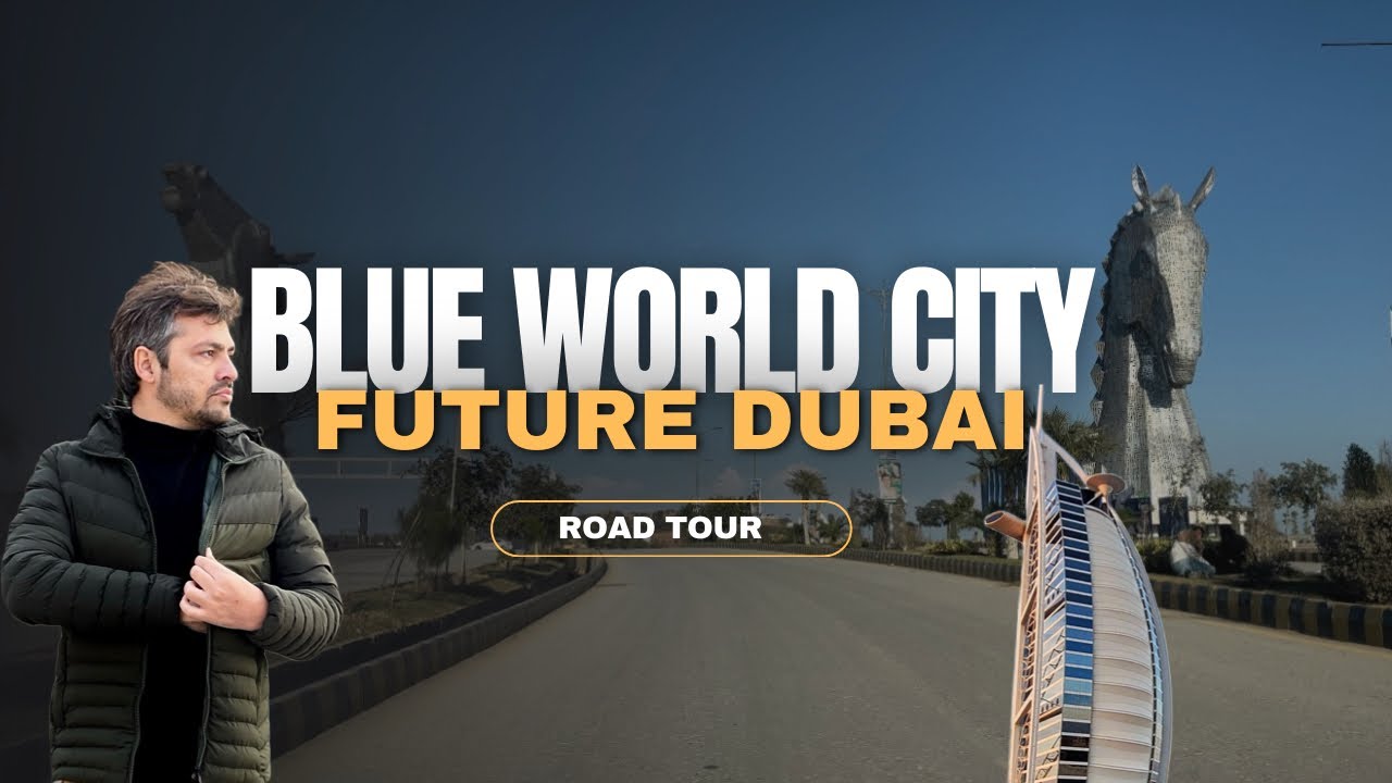 Blue world city site visit | development update | latest news | 4k video