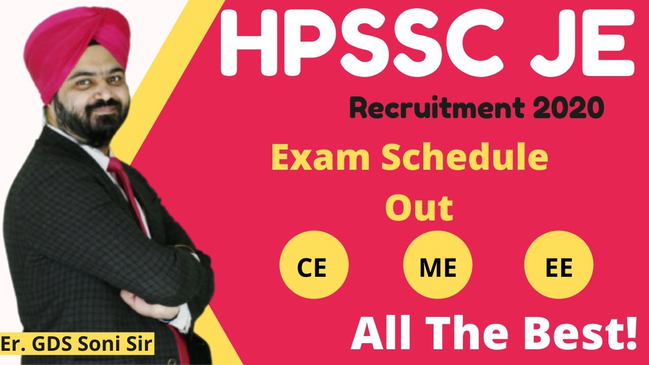 HPSSC JE Recruitment 2020 || HPSSC JE Syllabus || HPSSC JE Exam Date || HPSSC JE || HPSSC JE 2020