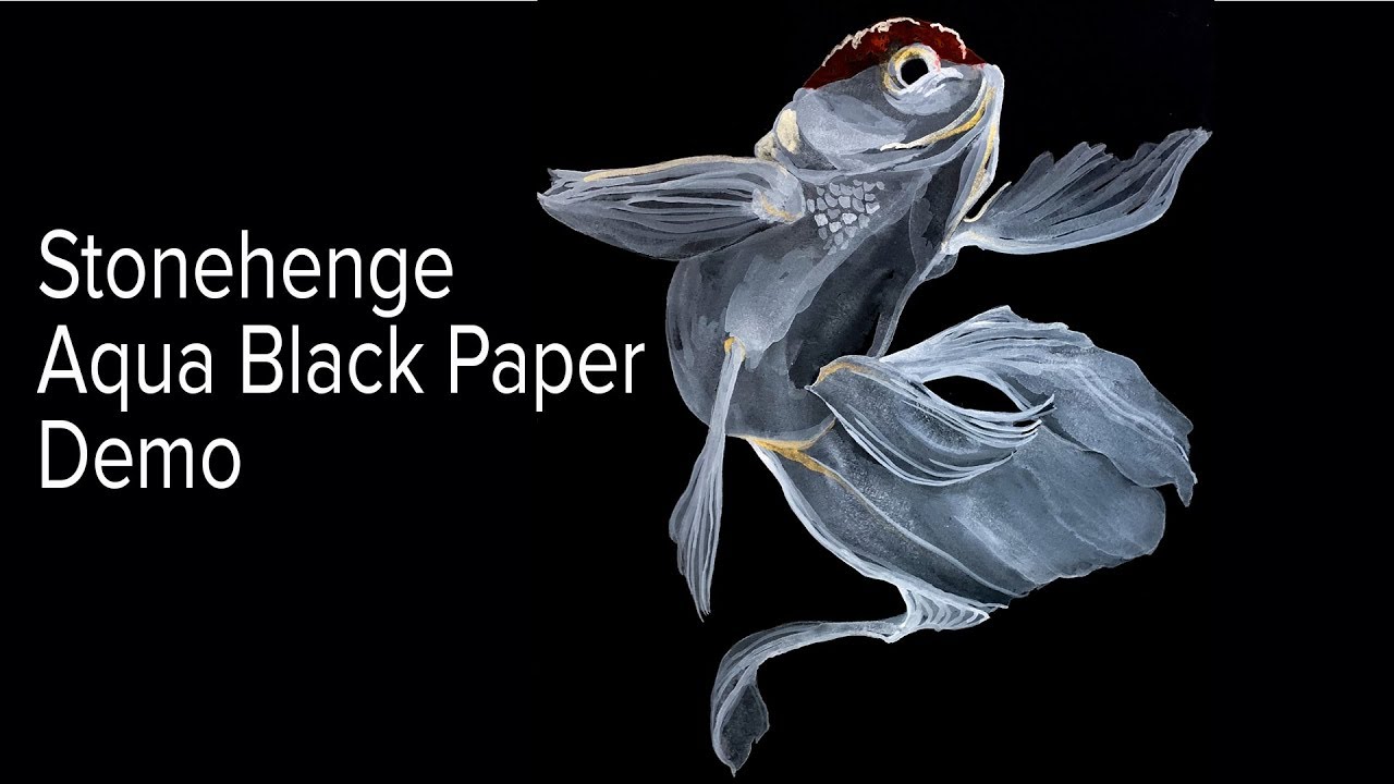 Cheap Joe's 2 Minute Art Tips - Stonehenge Aqua Black Paper Demo