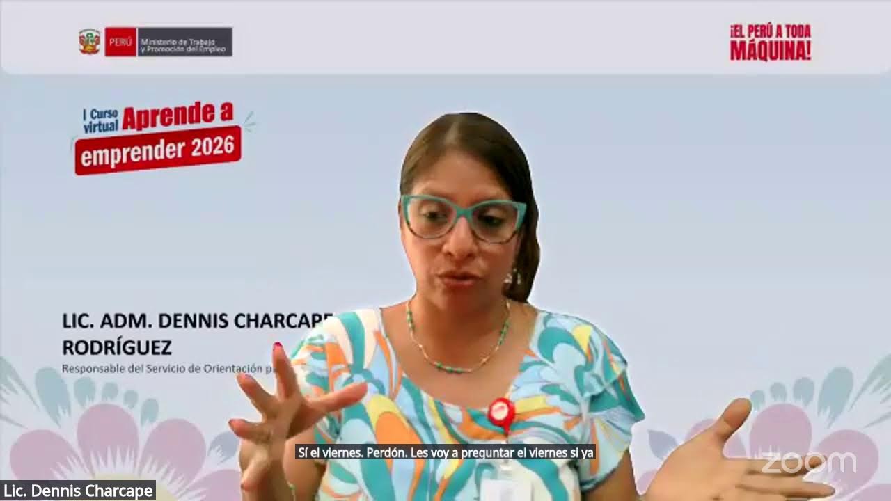2da sesión del curso Aprende a Emprender 2026