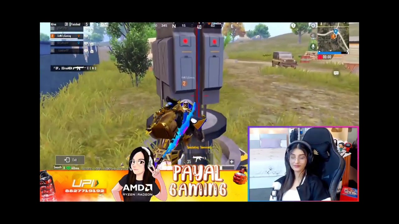 Payal Gaming Live Willy Gaming using wrong word in Payal Gaming Live video and see her reply #bgmi