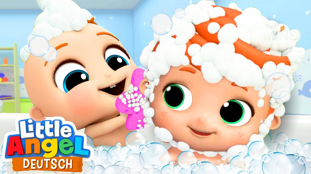 Spaß in der Wanne | Das Schaumbad | Little Angel Deutsch - Kinderlied