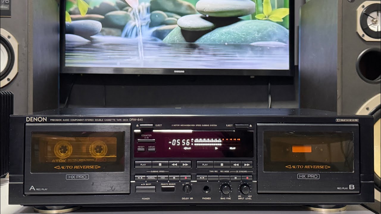 Tape Deck auto reverse DENON model DRW-840 - conservação raríssima (44)99806-4737