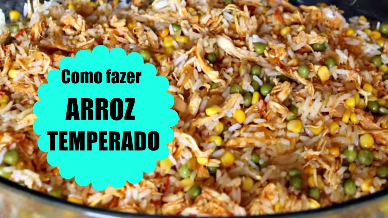🎬RECEITA 🍚 ARROZ TEMPERADO COM FRANGO🍗 COMO FAZER R&Aacute;PIDO E F&Aacute;CIL ❤️ PASSO A PASSO