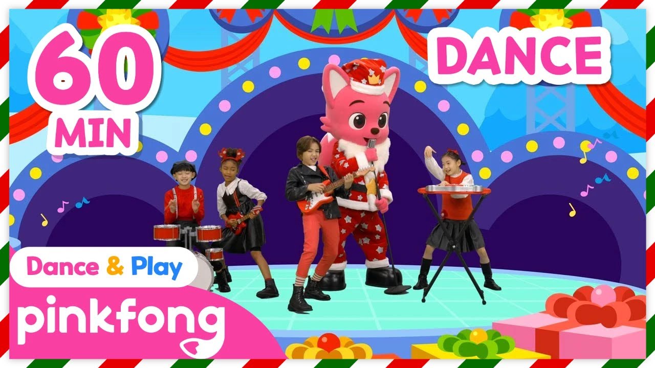 🎅 Endless Christmas Dance Party! 🎸 | Dance Along Compilation | Pinkfong Official
