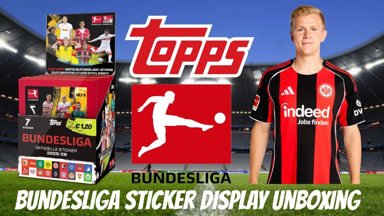 Parallel gezogen🔥|Topps Bundesliga Sticker 2025/26 Display (50 Tüten = 350 Sticker) Unboxing!😱