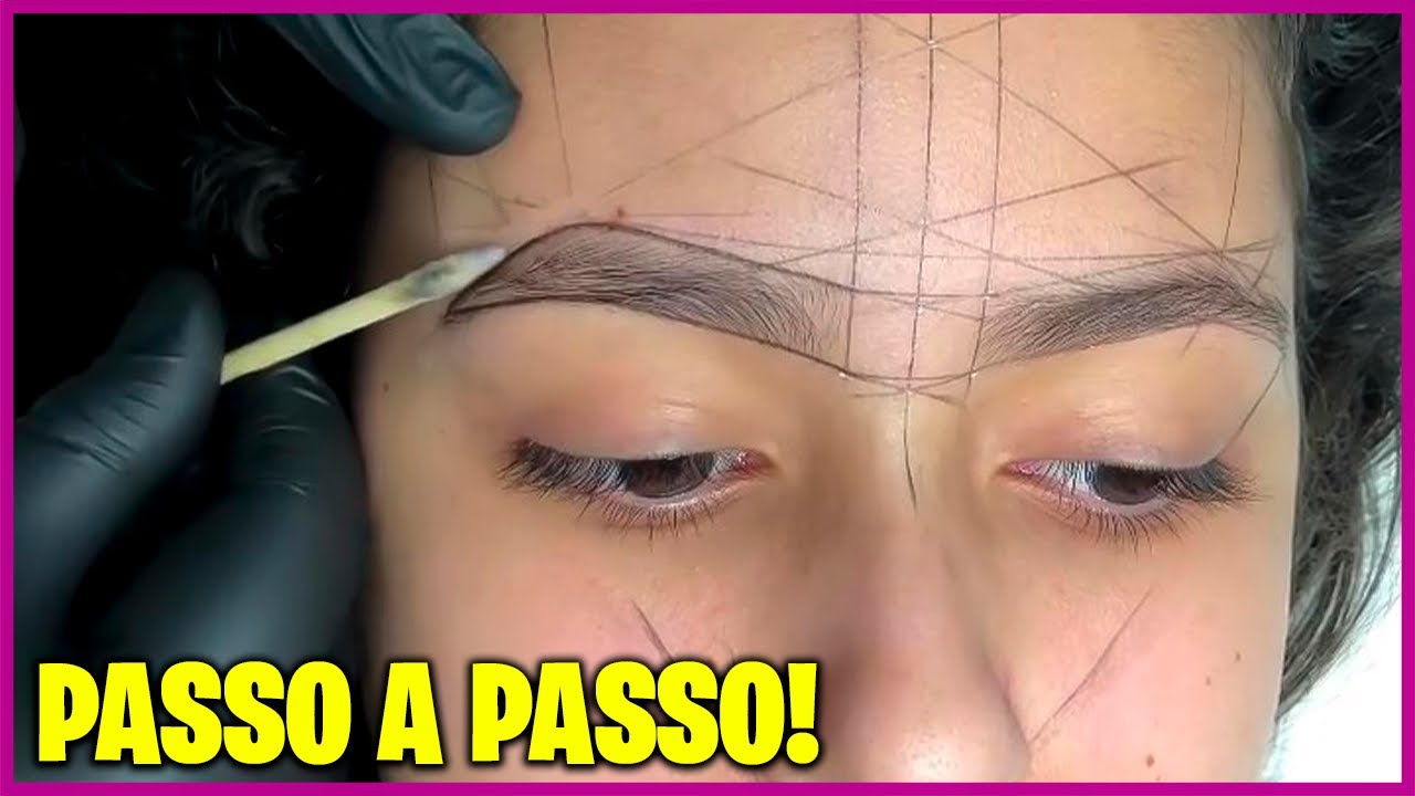 MAPEAMENTO DE SOBRANCELHA COM LINHA PASSO A PASSO COMPLETO