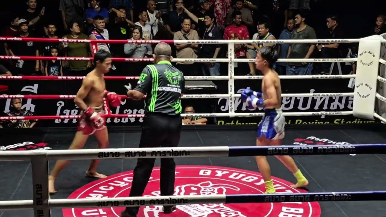 🔴สมิงเดช ส.ส.ศิริพงษ์ vs ตะบันไฟ ช.ชนะเดช(ส.แสงมณี)🔵  #เวทีมวยปทุมธานี #มวย #มวยไทย 