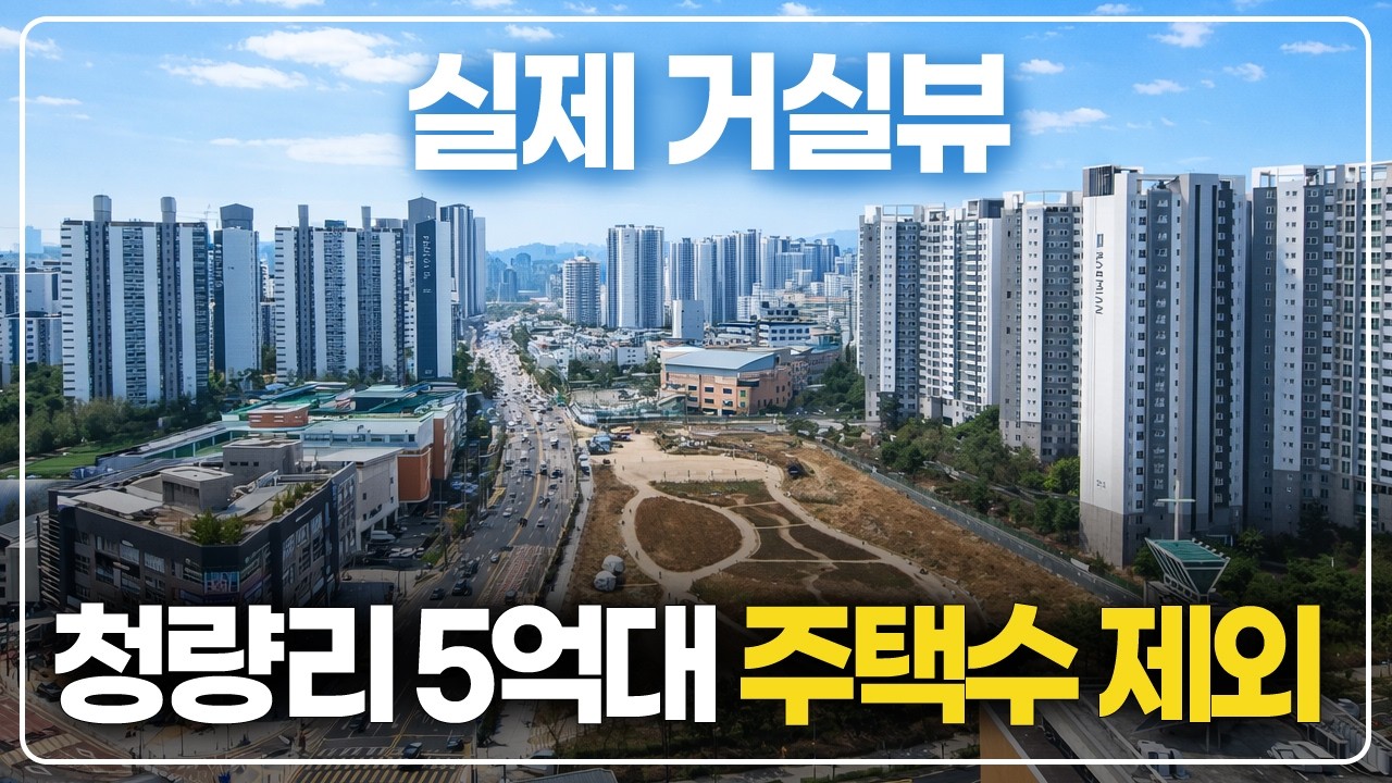서울 청량리역 역세권 유일한 5억대, 주택수 제외되는 신축