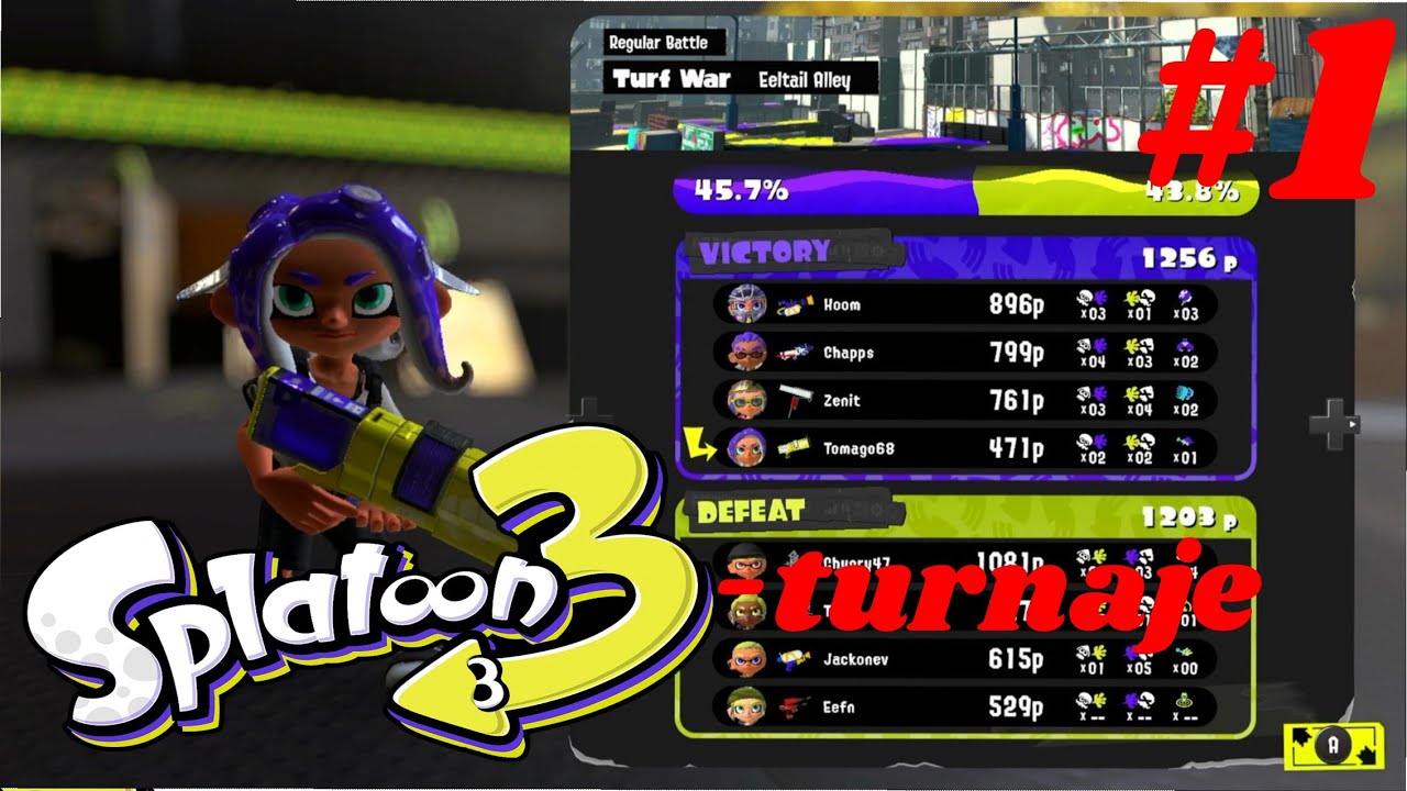 Splatoon 3 (TURNAJE) #1 - Spoléhání na svůj tým! (CZ - Tomago)