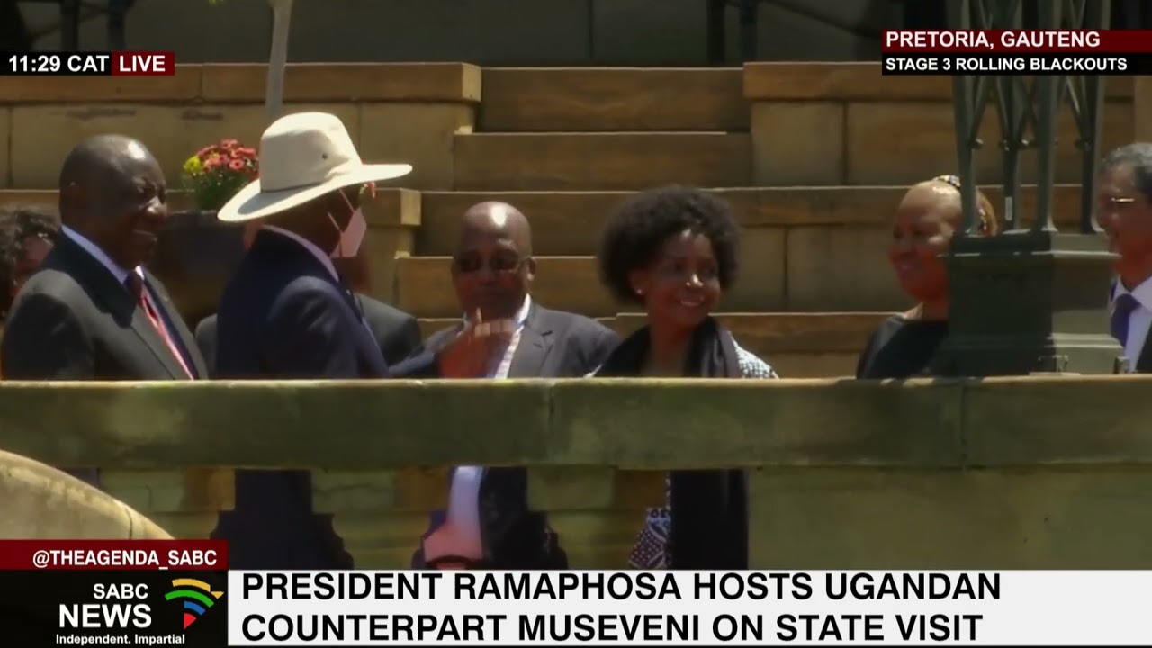 President Ramaphosa welcomes his counterpart Yoweri Museveni on state visit