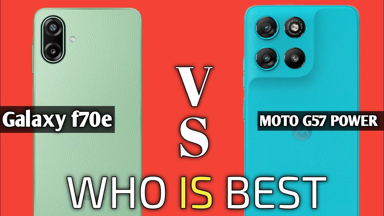 Galaxy f70e vs moto g 57 power/ under 15k best smartphone ✅🫵/comparison video 