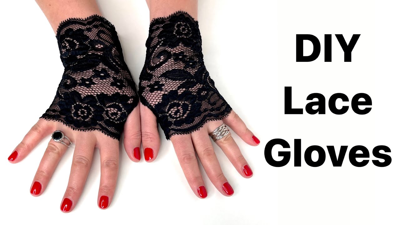 Fingerless glove diy tutorial, how to make LACE GLOVES, Glove sewing tutorial, Craft, Anita Benko
