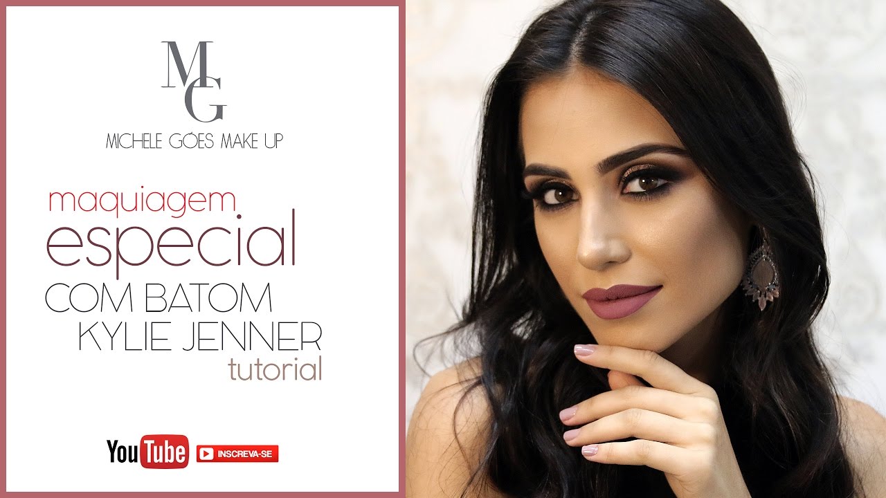 MAQUIAGEM ESPECIAL COM BATOM KYLIE JENNER POR MICHELE GÓES