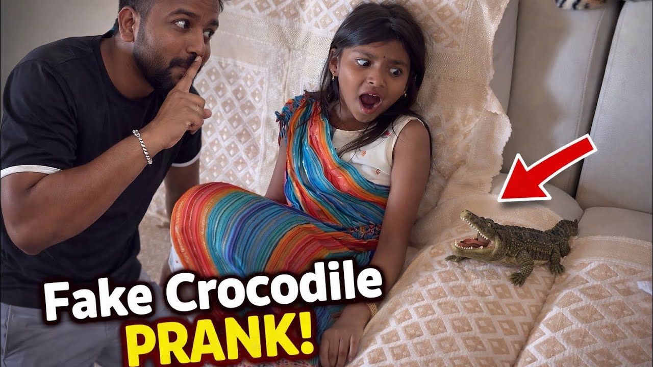 Chotamari ge fake crocodile 🐊 prank😂🤣