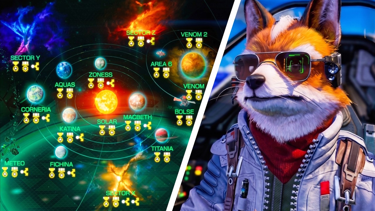 Star Fox Switch 2 Expert Mode Walkthrough - FULL GAME (All Medals)