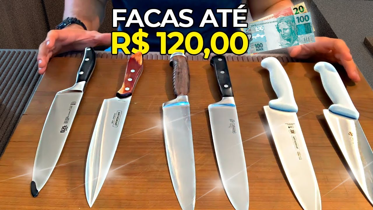 6 FACAS DO CHEF QUE VALEM E PENA E CUSTAM ATÉ R$ 120