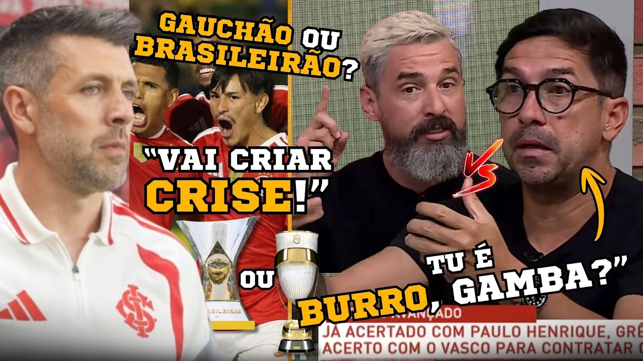 GAMBA sobe tom sobre SEQUÊNCIA DO INTER e LUÍS MÁRIO dispara: 