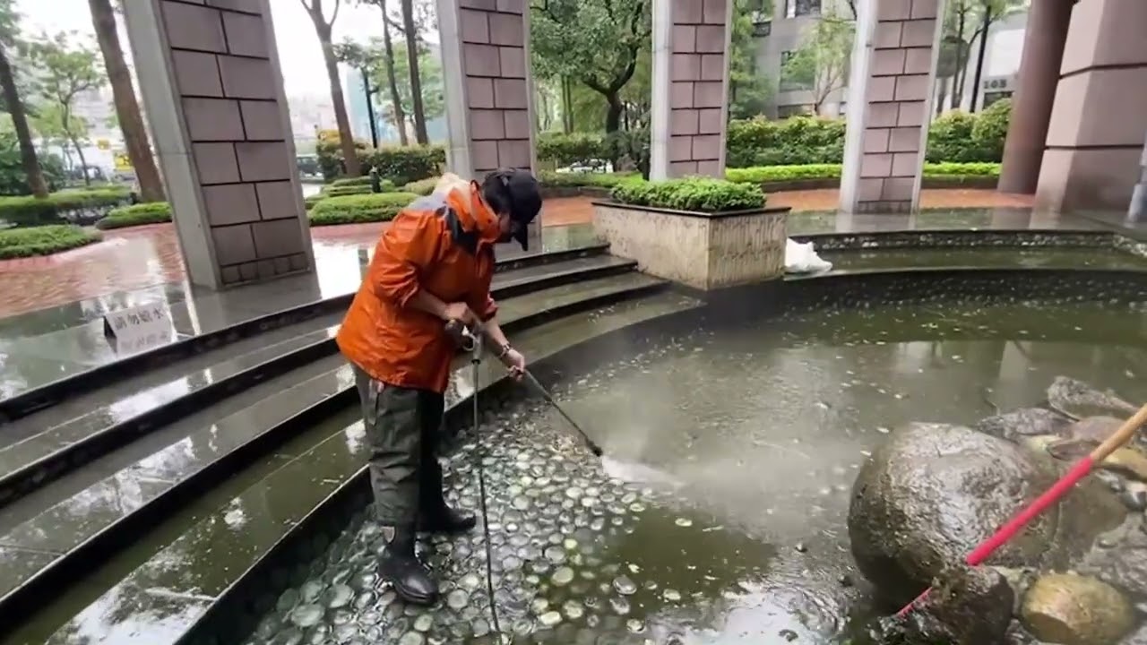 信義區高級住區魚池清洗