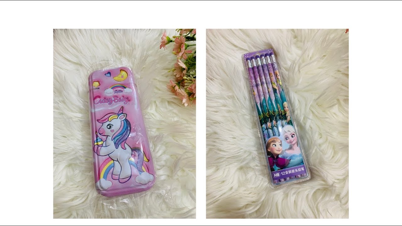fill my pencil case with stationary#stationarybox #normalvscute#pencilbox #pencilboxtutorial
