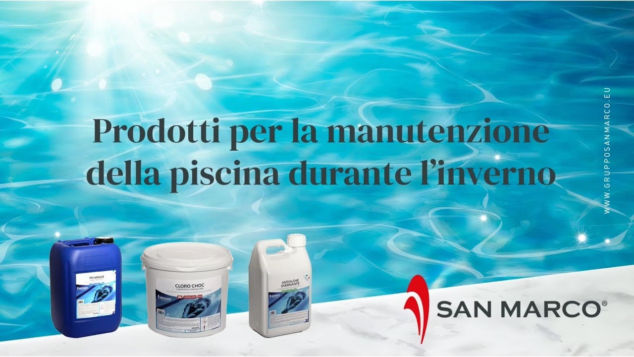 Prodotti chimici per chiusura invernale della piscina | San Marco