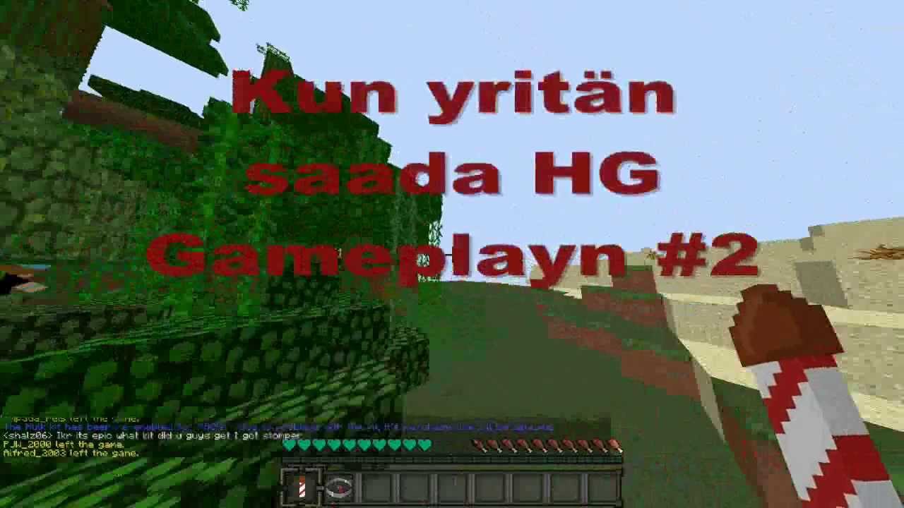 Minecraft :: Hardcoregames :: Kun yrit&auml;n saada Gameplayn #2