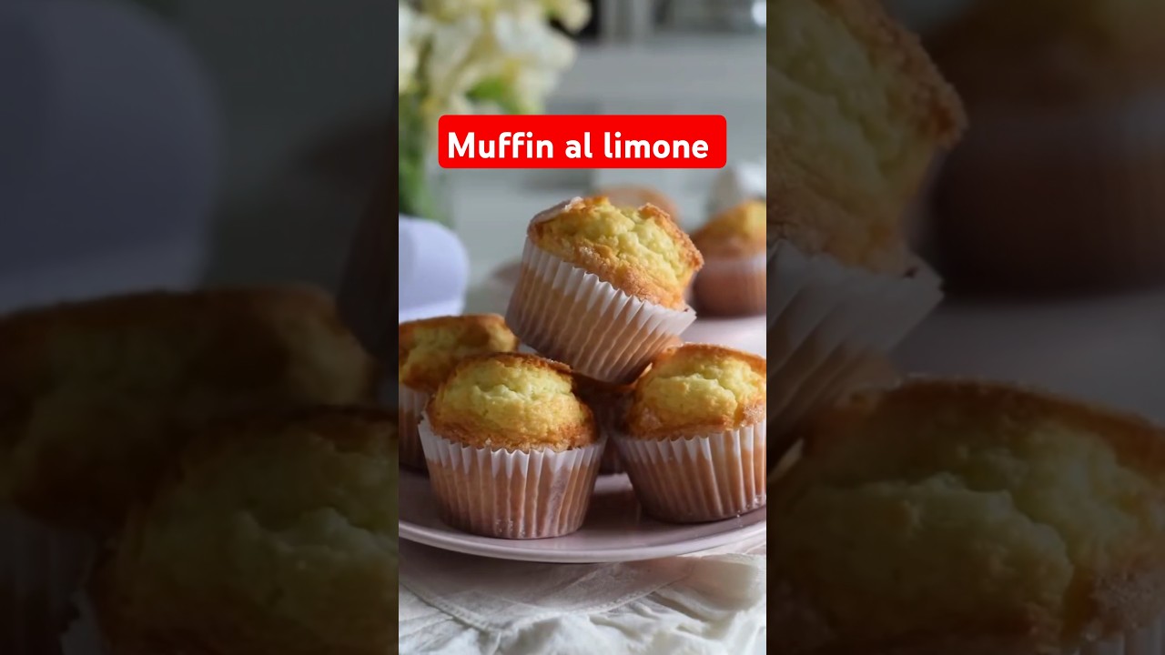 Muffin al limone &bull;Semplici, facili e profumati, con ingredienti che abbiamo sempre in casa!!! #short