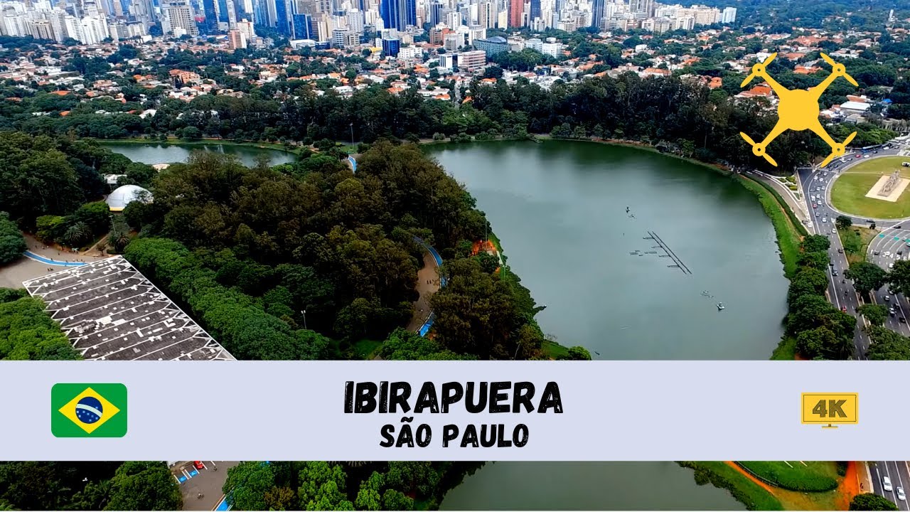 [4K] 🇧🇷 Ibirapuera, São Paulo - by drone 🇧🇷