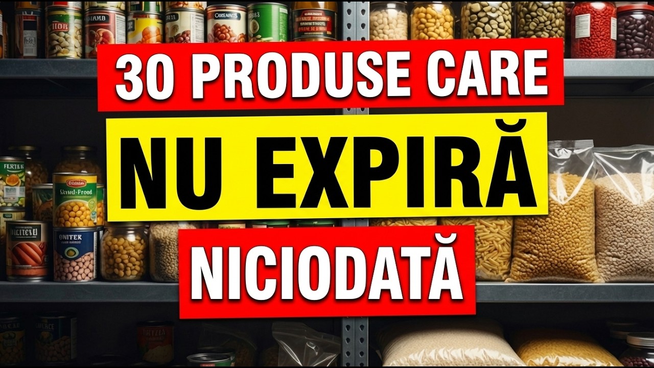 30 de alimente de făcut stoc care nu expiră niciodată!