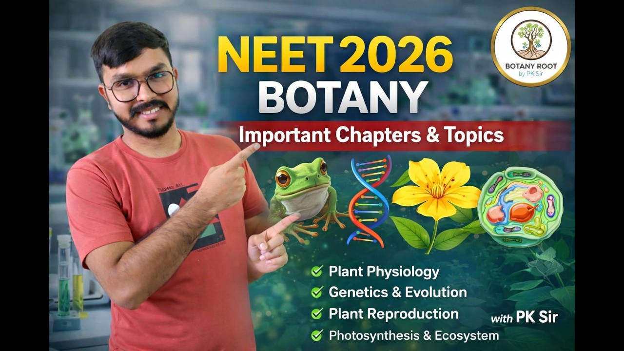 NEET 2026 Botany Strategy: Most Important Chapters & High Weightage Topics | Botany Root by PK Sir