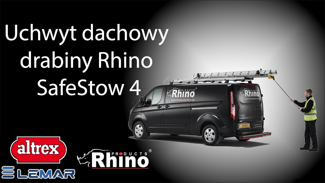 Uchwyt dachowy drabiny Rhino SafeStow 4 - JAK UŻYWAĆ