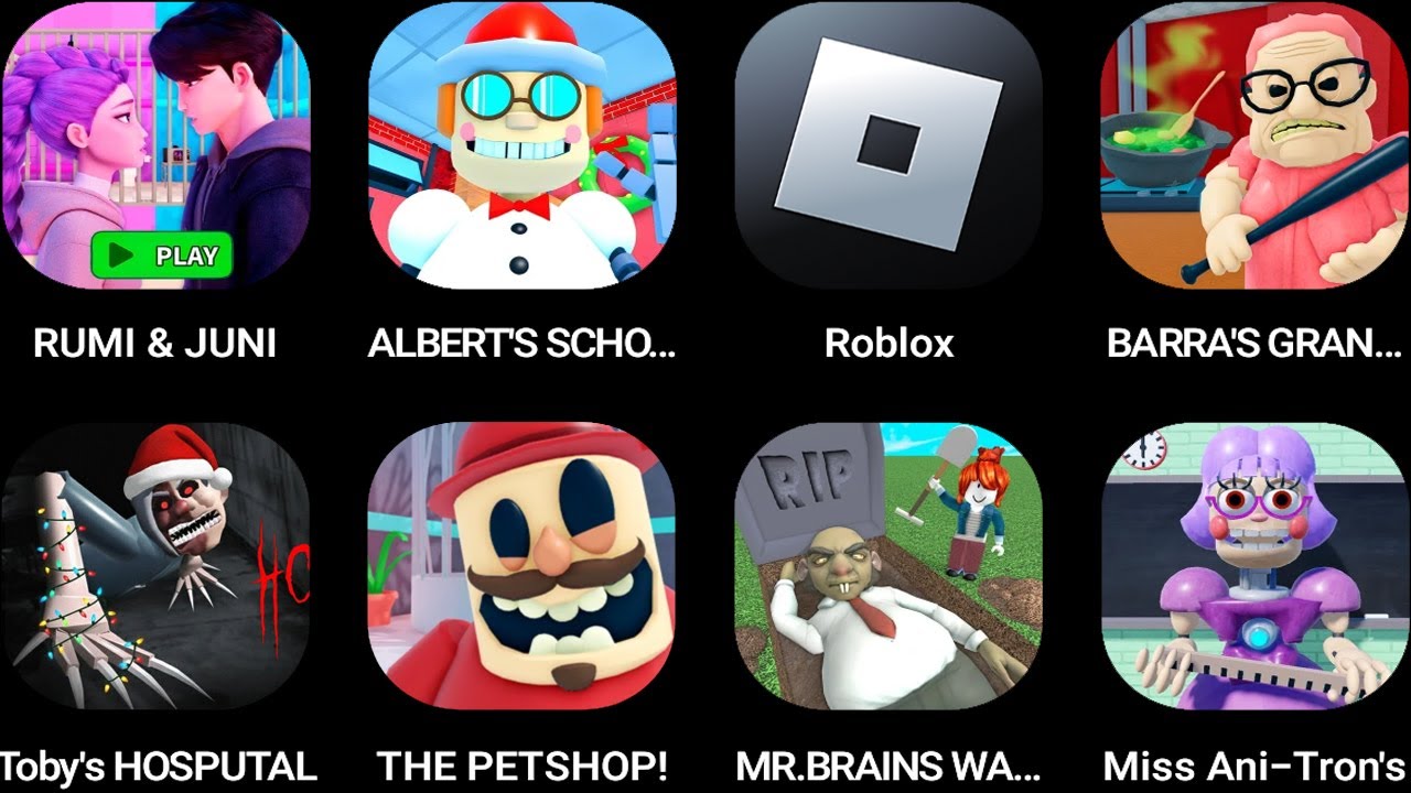 RUMI & JINU,ALBERT'S SCHOOL RUN,Roblox,BARRA'S GRANNY,Toby's HOSPITAL,the Petshop...