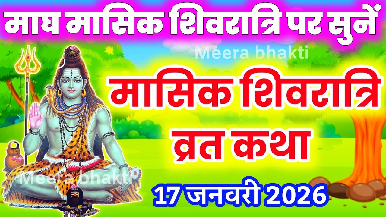 माघ मासिक शिवरात्रि व्रत कथा - Magh masik Shivratri vrat katha - मासिक शिवरात्रि की कहानी 2026