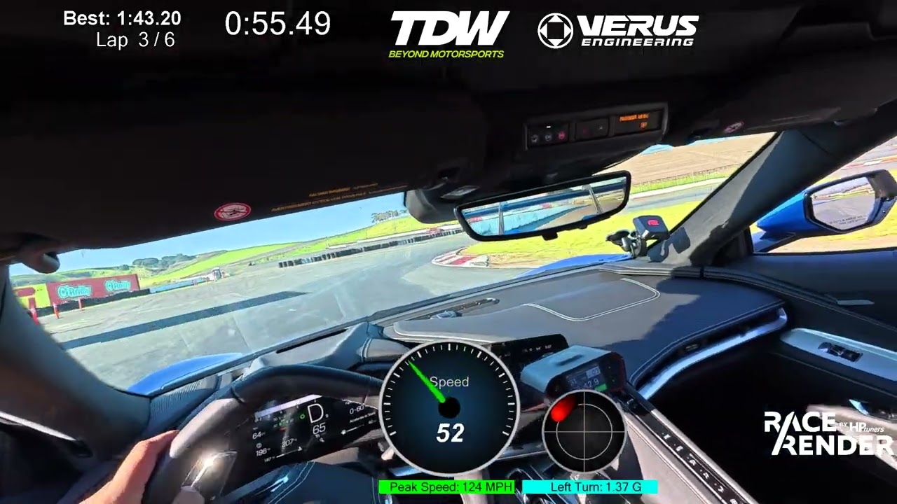 2025 Corvette C8 Z06 at Sonoma 1:42.6 POV video