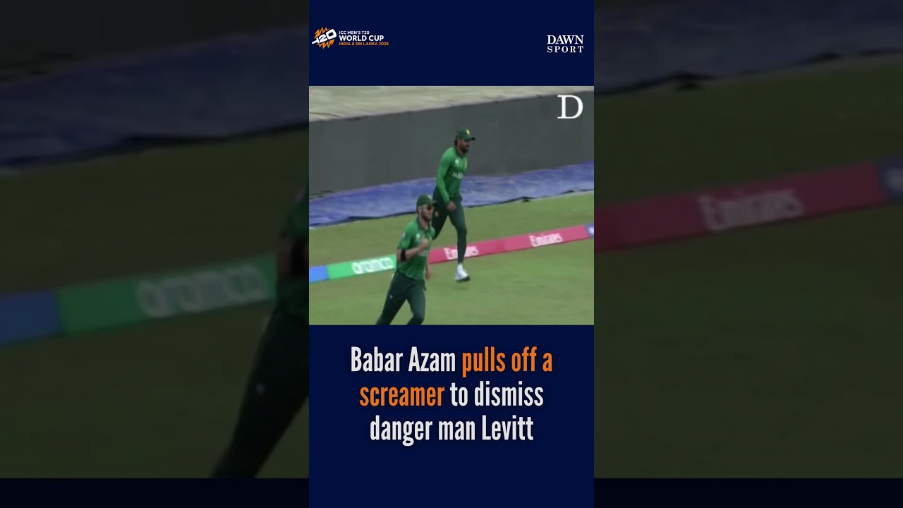Babar Azam pulls off a screamer to dismiss danger man Levitt